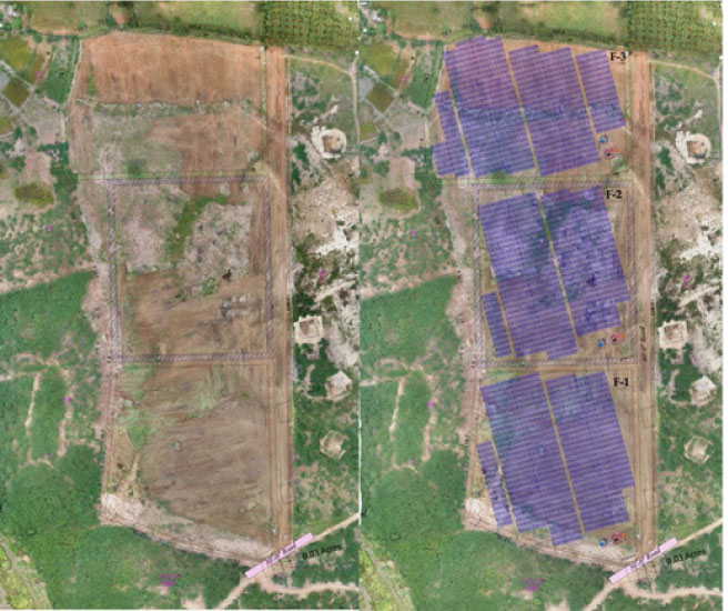 Drone Survey and planning for solar farm