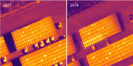 Solar Panels hot spot detection during Drone Inspection