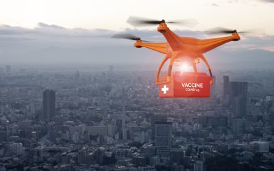 Drone Delivering Vaccines using UAVs